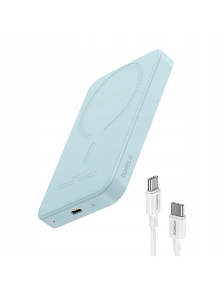 Baseus Magnetic Mini Power Bank MagSafe 5000mAh 20W Niebieski