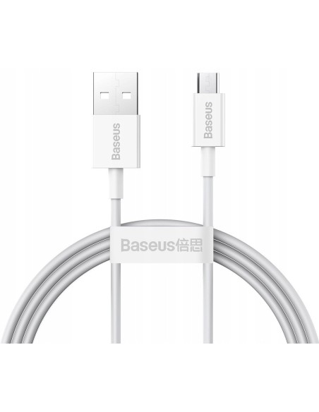 Baseus Superior Kabel USB Do Micro 2A 1m Biały