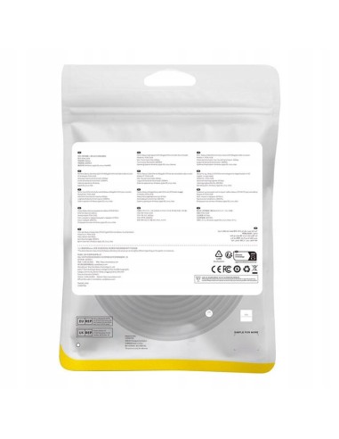 Baseus High Speed CAT8 Kabel Sieciowy LAN RJ45 Ethernet CAT8 40Gb/s 2000MHz 15m