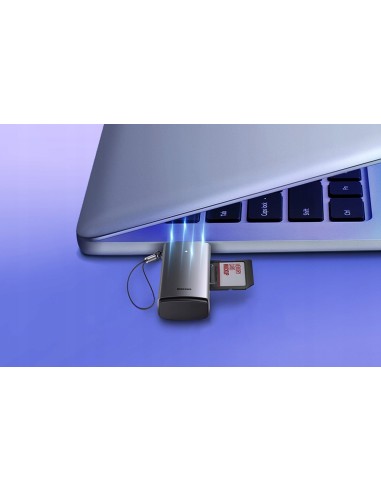 Baseus Lite Series Adapter Czytnik Kart Pamięci SD TF 2TB USB3.0