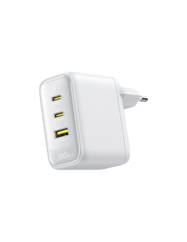 Baseus EnerFill FE22 Ładowarka Sieciowa 2xUSB-C USB-A 100W Biała