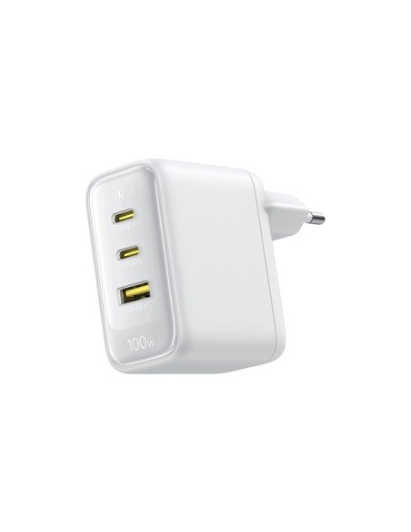 Baseus EnerFill FE22 Ładowarka Sieciowa 2xUSB-C USB-A 100W Biała