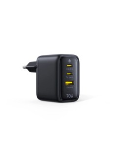 Baseus EnerFill FE22 Ładowarka Sieciowa 2xUSB-C USB-A 70W Czarna