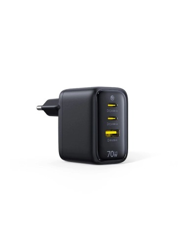 Baseus EnerFill FE22 Ładowarka Sieciowa 2xUSB-C USB-A 70W Czarna