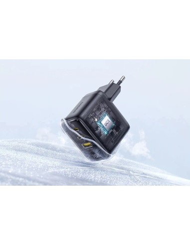 Baseus EnerFill FE22 Ładowarka Sieciowa 2xUSB-C USB-A 70W Czarna
