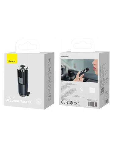 Baseus Digital Alcohol Tester Alkomat elektroniczny cyfrowy bezustnikowy