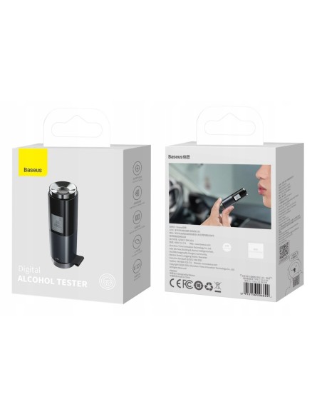 Baseus Digital Alcohol Tester Alkomat elektroniczny cyfrowy bezustnikowy