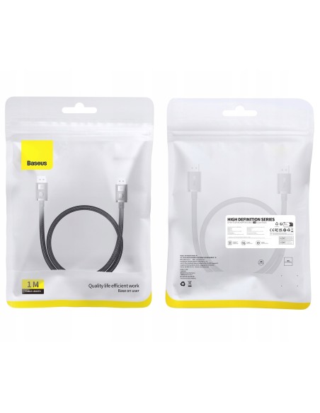Baseus High Definition Kabel Display Port DP- Display Port DP 8K60Hz FULL HD HDR 1.5m