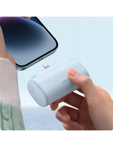 Baseus Compact Mały Power Bank 5000mAh Z Szybkim Ładowaniem 20W PD Niebieski