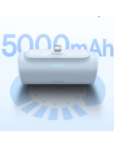 Baseus Compact Mały Power Bank 5000mAh Z Szybkim Ładowaniem 20W PD Niebieski