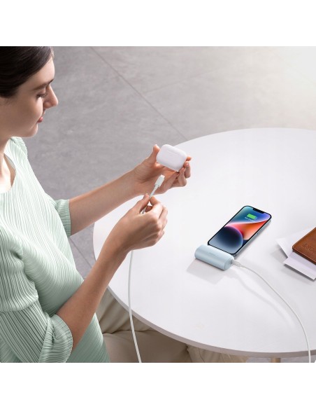 Baseus Compact Mały Power Bank 5000mAh Z Szybkim Ładowaniem 20W PD Niebieski
