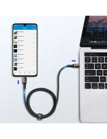 Baseus Halo Data Kabel USB-C Do USB-C 1m