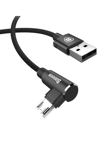 Baseus MVP Elbow Kabel Kątowy USB Do Micro USB 1.5A 2m Czarny