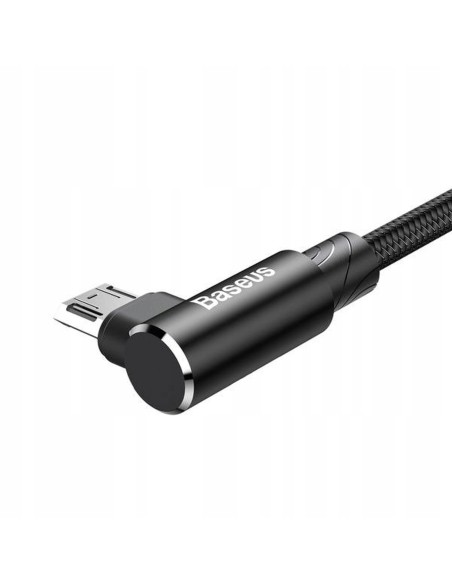 Baseus MVP Elbow Kabel Kątowy USB Do Micro USB 1.5A 2m Czarny