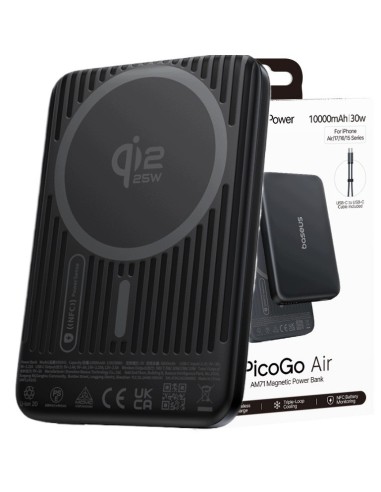 Baseus PicoGo Air AM71 Power Bank 10000 mAh 30W Czarny