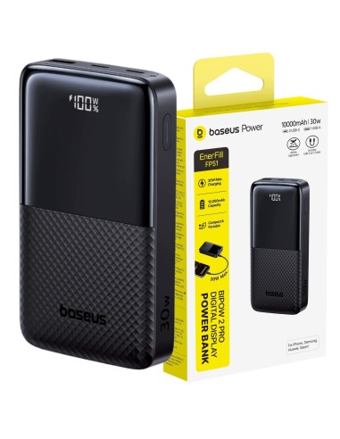 Baseus EnerFill FP51 Bipow 2 Pro Power Bank 10000 mAh 30W Czarny