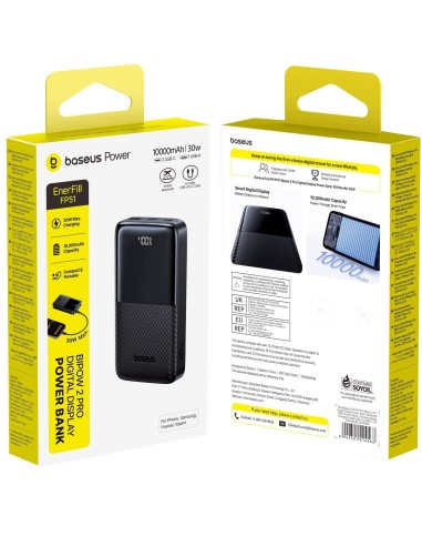 Baseus EnerFill FP51 Bipow 2 Pro Power Bank 10000 mAh 30W Czarny