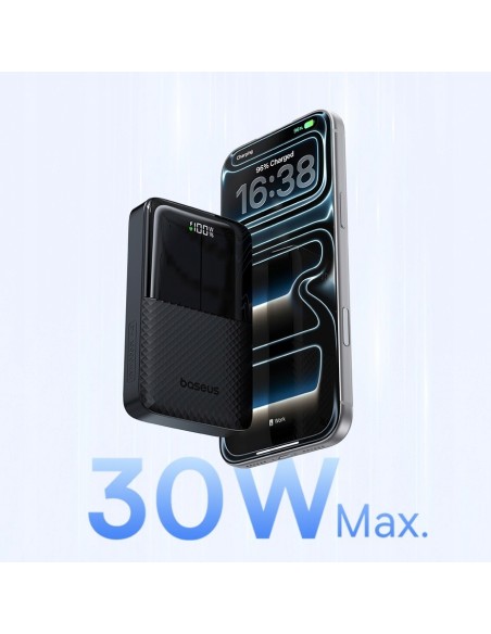 Baseus EnerFill FP51 Bipow 2 Pro Power Bank 10000 mAh 30W Czarny