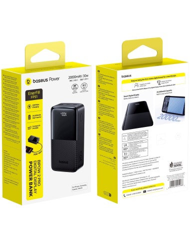 Baseus EnerFill FP51 Bipow 2 Pro Power Bank 20000 mAh 30W Czarny