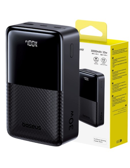 Baseus EnerFill FP51 Bipow 2 Pro Power Bank 30000 mAh 30W Czarny
