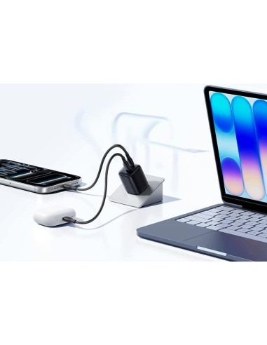 Baseus EnerFill FE22 Ładowarka Sieciowa 2xUSB-C 45W Biała