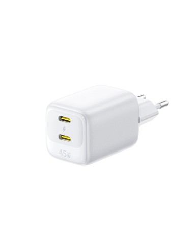 Baseus EnerFill FE22 Ładowarka Sieciowa 2xUSB-C 45W Biała