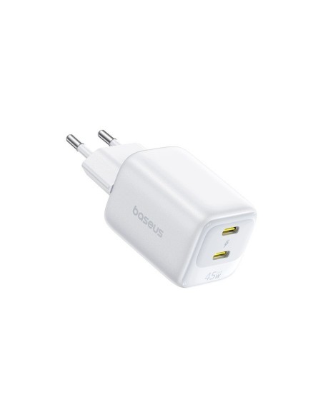 Baseus EnerFill FE22 Ładowarka Sieciowa 2xUSB-C 45W Biała