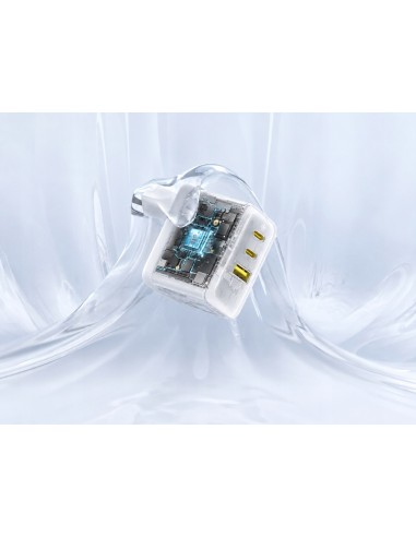 Baseus EnerFill FE22 Ładowarka Sieciowa 2xUSB-C USB-A 70W Biała