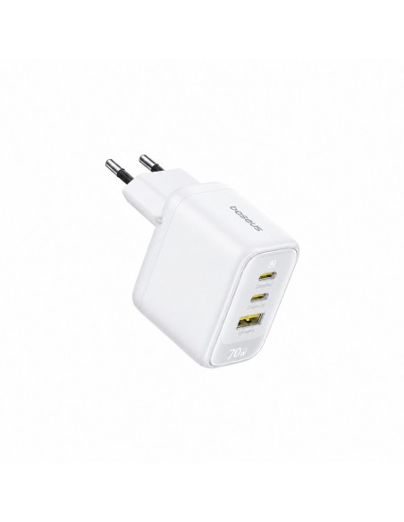 Baseus EnerFill FE22 Ładowarka Sieciowa 2xUSB-C USB-A 70W Biała