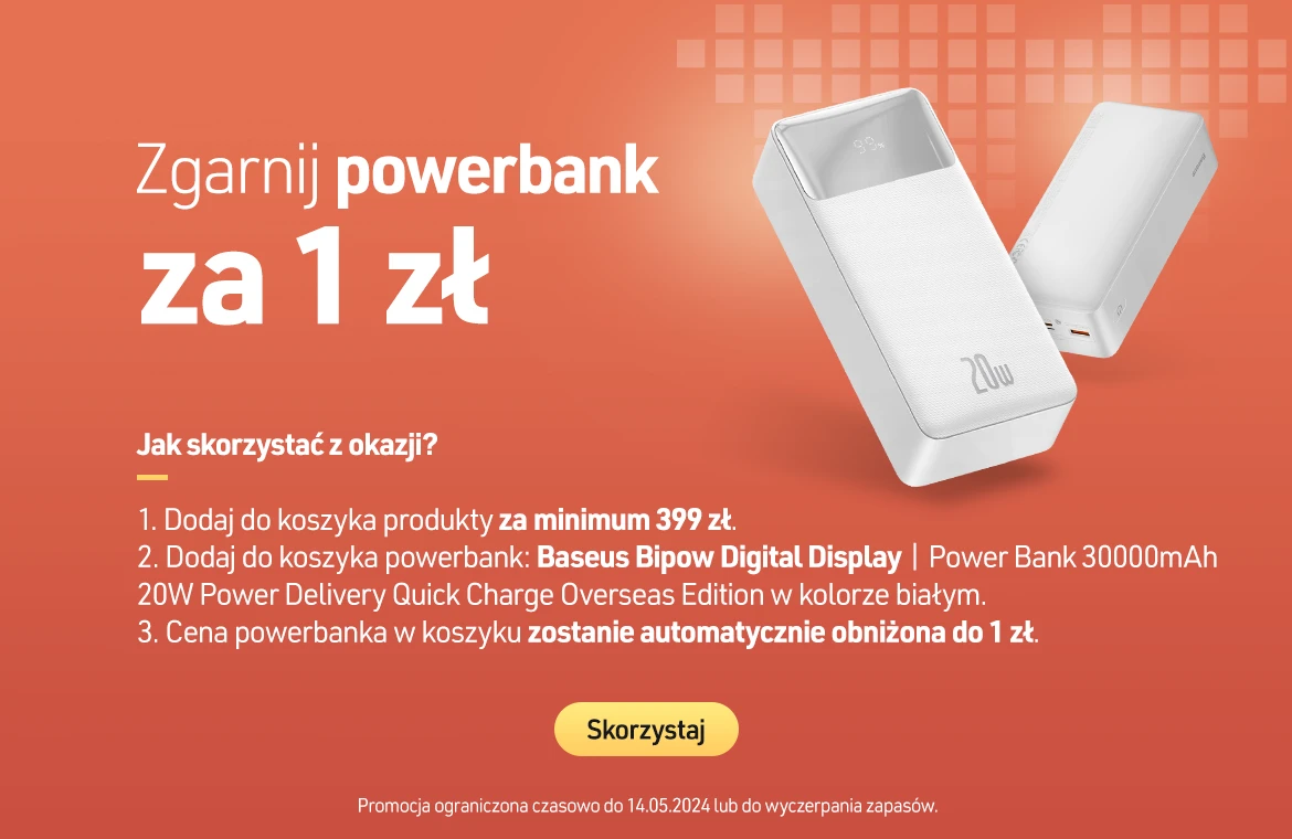 Baseus Bipow Digital Display | Power Bank 30000mAh 20W za 1 zł!