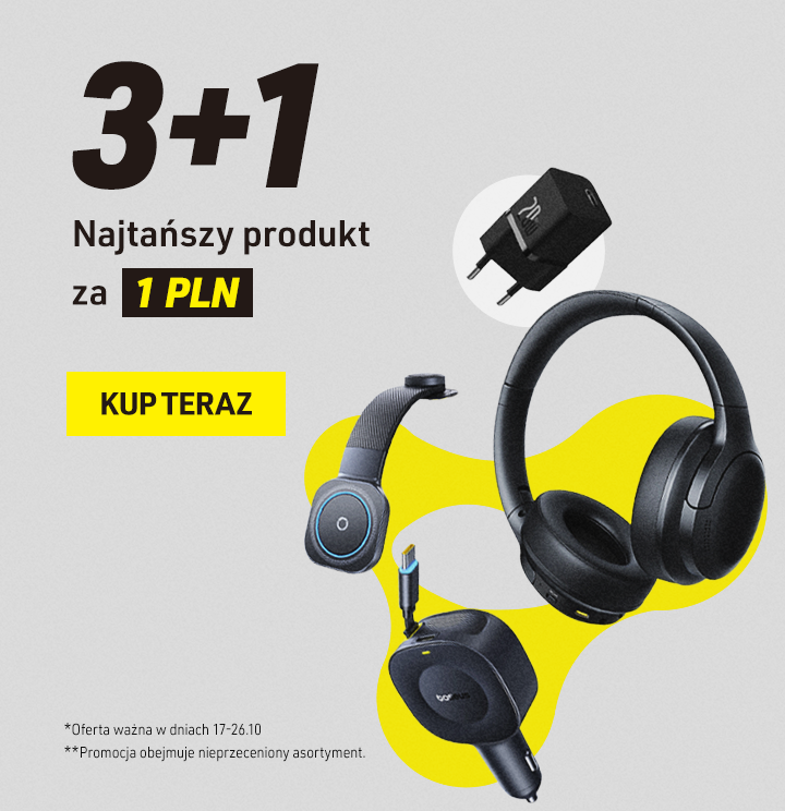 3+1 | Najtańszy produkt za 1 PLN