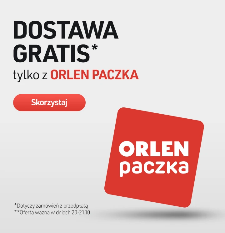 Darmowa dostawa tylko z ORLEN PACZKA