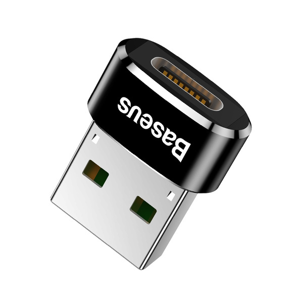 Baseus USB Male To Type-C Female | Adapter przejściówka z USB-A / USB-C OTG 3A - uniwersalny