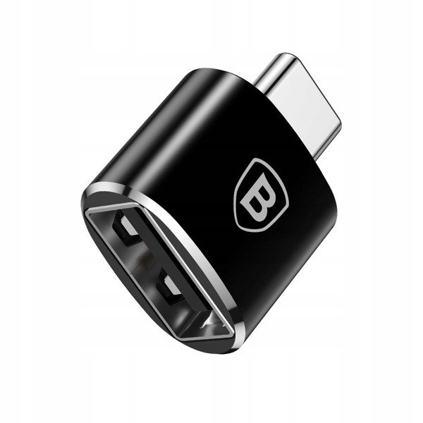Baseus Mini USB | Adapter przejściówka OTG USB-A / USB-C 2,4A
 -                                    uniwersalny