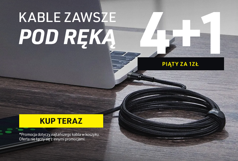 Kup 4 Kable, piąty za 1 zł